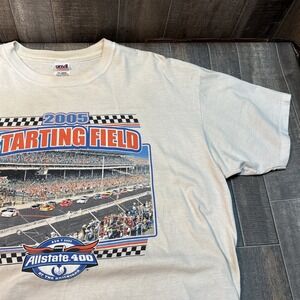 Vintage 2005 Allstate 400 Starting Field Racing T-Shirt XL Anvil NASCAR